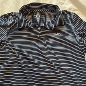 Vineyard Vines Boy’s Navy Striped Shirt